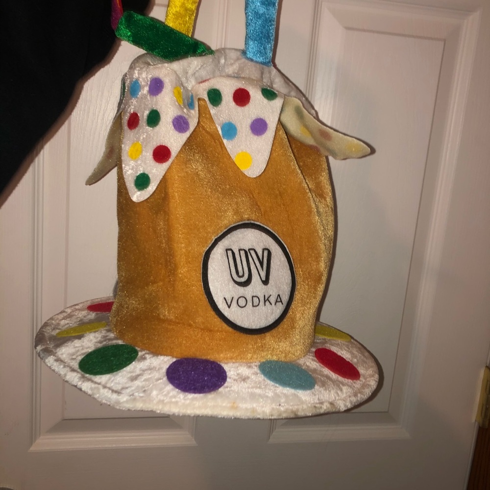 uv cake vodka party hat
